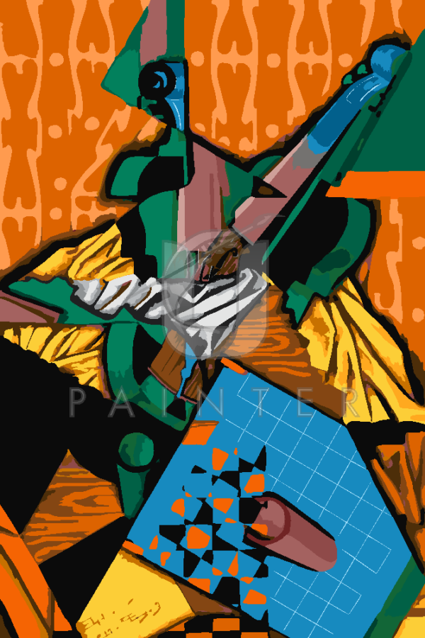 Malowanie po numerach Malowanie po numerach «Juan Gris. Skrzypce i szachownica» фото