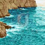 Malowanie po numerach Malowanie po numerach «Karl Theodor Boehme. Skaliste wybrzeże Capri»