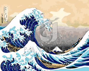 Malowanie po numerach Malowanie po numerach «Katsushika Hokusai. Wielka fala w Kanagawie» фото