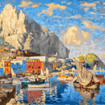 Malowanie po numerach «Konstantin Gorbatov. Widok na Capri»