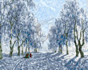 Malowanie po numerach Malowanie po numerach «Konstantin Gorbatov. Zimowy krajobraz» фото