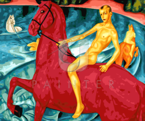 Malowanie po numerach Malowanie po numerach «Kuźma Pietrow-Wodkin. Kąpiel czerwonego konia» фото