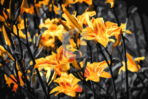 Malowanie po numerach Malowanie po numerach «Krajobraz z żółtymi liliami» фото