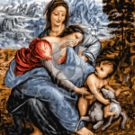Malowanie po numerach «Leonardo da Vinci. Dziewica z Dzieciątkiem i Św. Anną»
