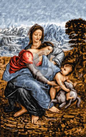 Malowanie po numerach Malowanie po numerach «Leonardo da Vinci. Dziewica z Dzieciątkiem i Św. Anną» фото