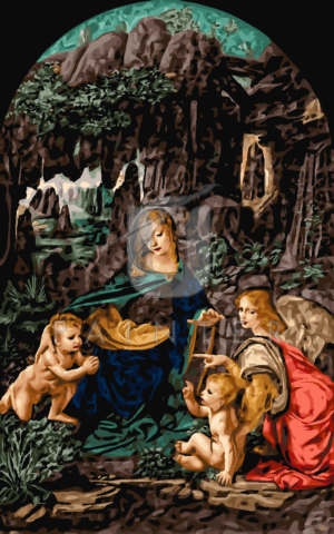 Malowanie po numerach Malowanie po numerach «Leonardo da Vinci. Madonna w grocie» фото