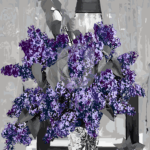 Malowanie po numerach «Bukiet z bzu»