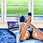 Malowanie po numerach «Samotność w Internecie»