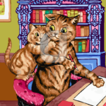 Malowanie po numerach Malowanie po numerach «Louis Wain. Tato