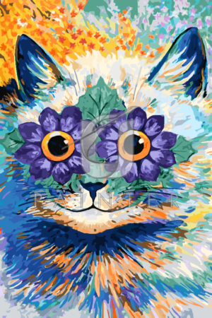 Malowanie po numerach Malowanie po numerach «Louis Wain. Szczęśliwy kot» фото