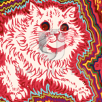 Malowanie po numerach Malowanie po numerach «Louis Wain. Biało-czerwony kot»