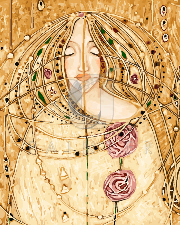 Malowanie po numerach Malowanie po numerach «Margaret Macdonald Mackintosh. Siedem księżniczek (fragment I)»