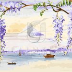 Malowanie po numerach «Marianne North. Widok góry Fujiyama z daleka»