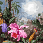 Malowanie po numerach «Martin Johnson Heade. Orchidea i koliber»