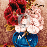 Malowanie po numerach «Mary Elizabeth Duffield-Rosenberg. Bukiet w niebieskim wazonie»