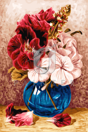 Malowanie po numerach Malowanie po numerach «Mary Elizabeth Duffield-Rosenberg. Bukiet w niebieskim wazonie»
