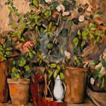 Malowanie po numerach «Paul Cézanne. Kwiaty w doniczkach z terakoty»