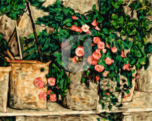 Malowanie po numerach «Paul Cézanne. Martwa natura z begoniami»