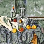 Malowanie po numerach «Paul Cézanne. Butelka mięty pieprzowej»