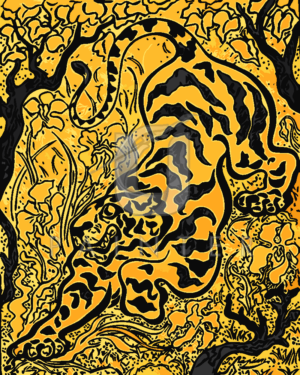 Malowanie po numerach Malowanie po numerach «Paul Ranson. Tygrys w dżungli» фото