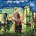 Malowanie po numerach «Paul Signac. Wejście do portu La Rochelle»