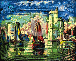 Malowanie po numerach Malowanie po numerach «Paul Signac. Wejście do portu La Rochelle» фото