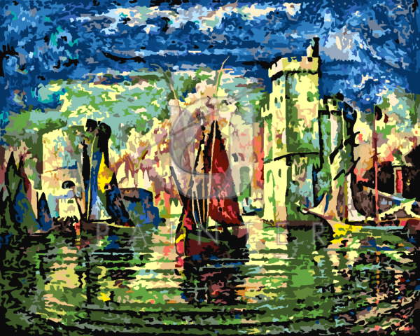 Malowanie po numerach Malowanie po numerach «Paul Signac. Wejście do portu La Rochelle» фото