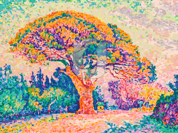 Malowanie po numerach Malowanie po numerach «Paul Signac. Sosna w Saint-Tropez»