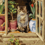 Malowanie po numerach «Ralph Hedley. Kot w oknie»