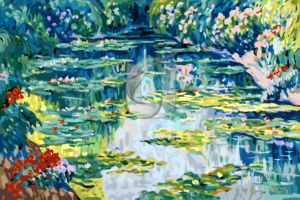 Malowanie po numerach Malowanie po numerach «Robert Antoine Pinchon. Staw z liliami wodnymi»