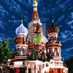 Malowanie po numerach «Sobór Wasyla Błogosławionego»