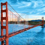 Malowanie po numerach Malowanie po numerach «San Francisco. Golden Gate Bridge»