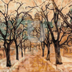 Malowanie po numerach «Stanisław Wyspiański. Planty o świcie»