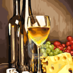 Malowanie po numerach «Martwa natura z winem