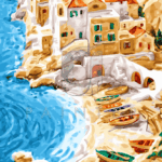 Malowanie po numerach «Thomas Hill. Wzdłuż wybrzeża Amalfi»