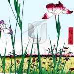 Malowanie po numerach Malowanie po numerach «Utagawa Hiroshige. Irysowy ogród w Horikiri»