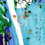 Malowanie po numerach Malowanie po numerach «Utagawa Hiroshige. Księżyc nad wodospadem»