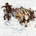 Malowanie po numerach «Wasilij Surikow. Zdobycie śnieżnego miasteczka»