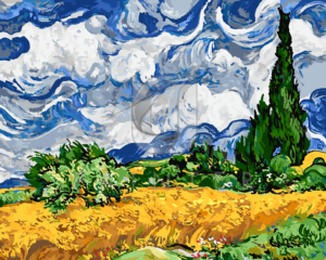 Malowanie po numerach Malowanie po numerach «Vincent van Gogh. Pole pszenicy z cyprysami» фото