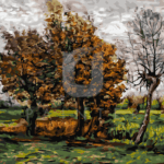 Malowanie po numerach «Vincent van Gogh. Jesienny krajobraz z czterema drzewami»