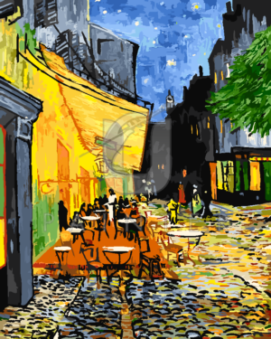 Malowanie po numerach Malowanie po numerach «Vincent van Gogh. Taras kawiarni w nocy» фото