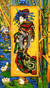 Malowanie po numerach «Vincent van Gogh. Kurtyzana (według Kesai Eisena)»
