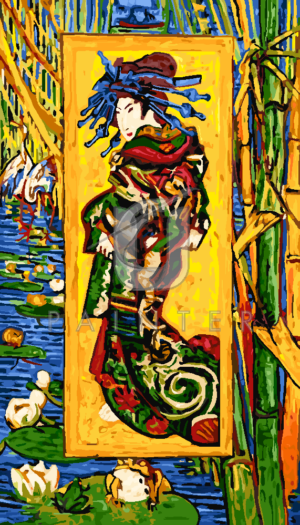 Malowanie po numerach Malowanie po numerach «Vincent van Gogh. Kurtyzana (według Kesai Eisena)»