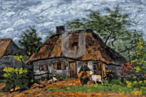 Malowanie po numerach «Vincent van Gogh. Dom wiejski w Nuenen»
