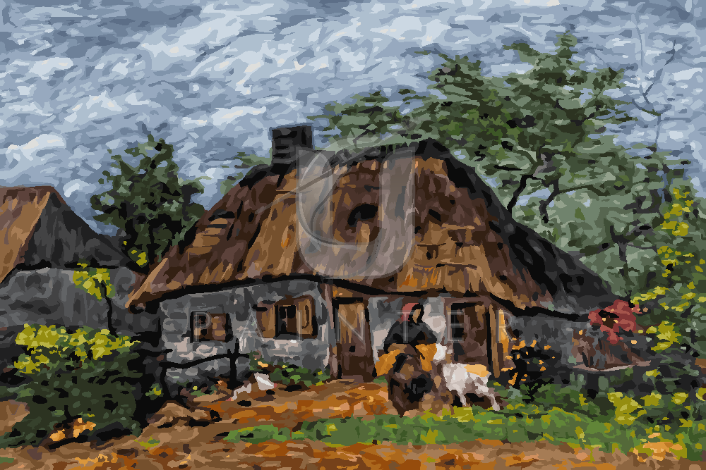 Malowanie po numerach «Vincent van Gogh. Dom wiejski w Nuenen» Malowanie po numerach «Vincent van Gogh. Dom wiejski w Nuenen»