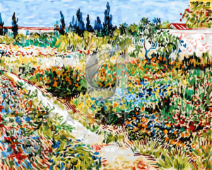 Malowanie po numerach «Vincent van Gogh. Kwitnący ogród ze ścieżką»