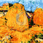 Malowanie po numerach Malowanie po numerach «Vincent van Gogh. Stogi siana w Prowansji»