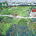 Malowanie po numerach «Vincent van Gogh. Droga w Auvers po deszczu»