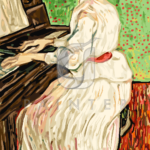 Malowanie po numerach «Vincent van Gogh. Marguerite Gachet przy pianinie»