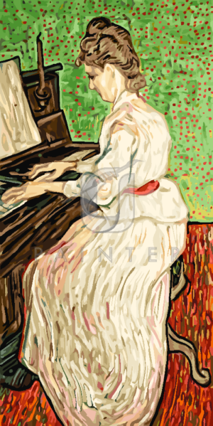 Malowanie po numerach «Vincent van Gogh. Marguerite Gachet przy pianinie»